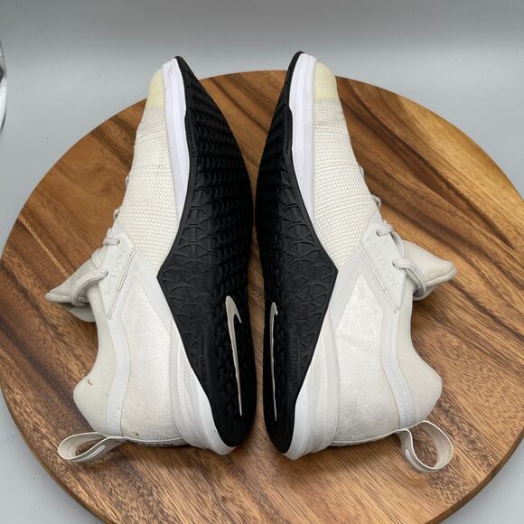 Nike Metcon Flyknit 3 Shoes Mens Size 11 Platinum White Lifting Casual Workout - Picture 6 of 8